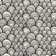 Seamless pattern with abstract stylized hand drawn scale texture N9