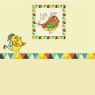 background with bird parrot N10