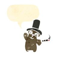 cartoon teddy bear with top hat N2