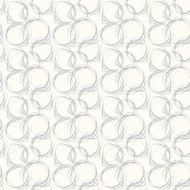 Seamless pattern with abstract circle doodle ornament