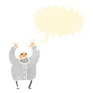 retro cartoon mad scientist N2