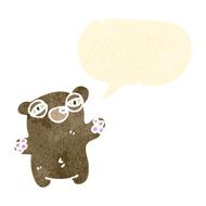 cartoon tired teddy bear N7