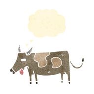 retro cartoon cow N7