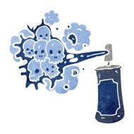 retro cartoon graffiti spray can N2