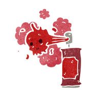 retro cartoon graffiti spray can N5