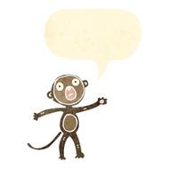 retro cartoon monkey N3