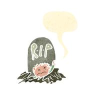 child&#039;s drawing of a zombie rising from grave N4