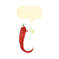 retro cartoon chili pepper N4