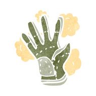 retro garden glove illustration