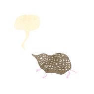 shrew retro illustration