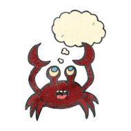 retro cartoon crab