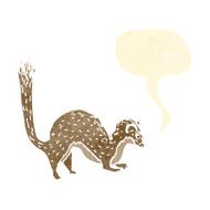 retro cartoon weasel