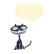 retro cartoon black cat N2