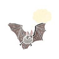 retro cartoon bat