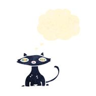 retro cartoon black cat N3
