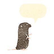 beaver retro cartoon