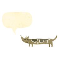 retro cartoon little dog N11