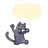 retro cartoon cat N17