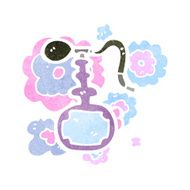 retro cartoon perfume bottle N2