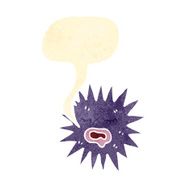 retro cartoon sea anemone N2
