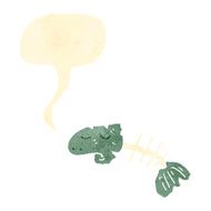 Cartoon Fish Bones N25