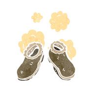 slippers retro cartoon