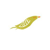 retro cartoon yellow bird N2