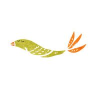 retro cartoon yellow bird N4
