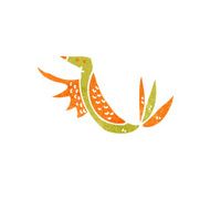 retro cartoon yellow bird N5