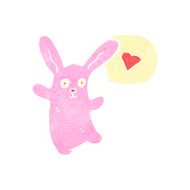 cartoon pink rabbit N82