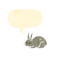 retro cartoon bunny