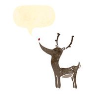 retro cartoon reindeer N10