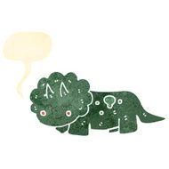 retro cartoon dinosaur N12