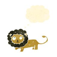 retro cartoon lion N3