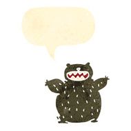 retro cartoon bear N19