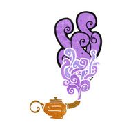 cartoon magic lamp N6