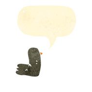 retro cartoon bird N12