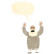 angry old man retro cartoon N2