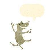 retro cartoon dancing dog N3