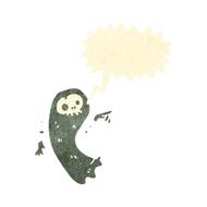 retro cartoon spooky ghost N5