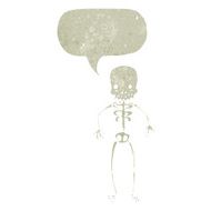 retro cartoon skeleton N2