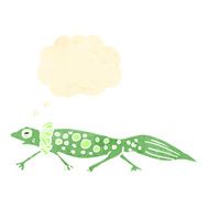 retro cartoon salamander