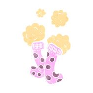 retro cartoon socks N2