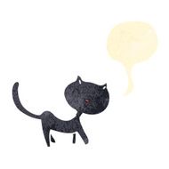 retro cartoon black cat N4