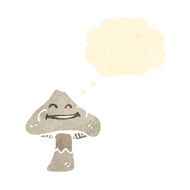 happy cartoon mushroom N6