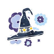 retro cartoon wizard hat N2