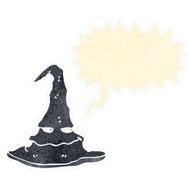 retro cartoon spooky witch hat N3