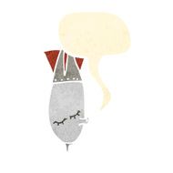 pretty bomb retro cartoon