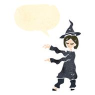retro cartoon with casting spell