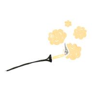 retro cartoon cigarette in holder N2